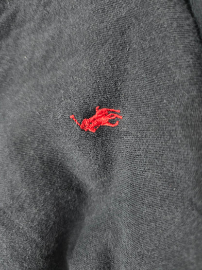 Sudadera Ralph Lauren Mediana M Negro Deslavado Vintage