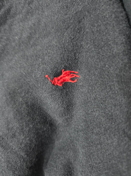Sudadera Ralph Lauren Mediana M Negro Deslavado Vintage