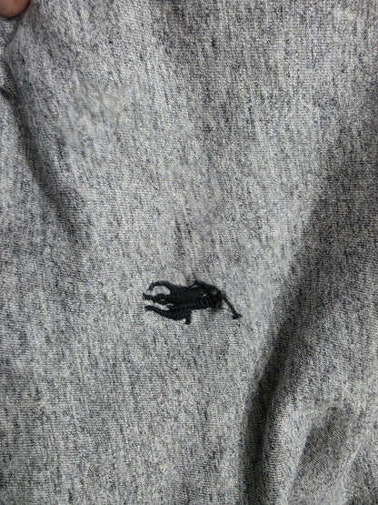 Playera Manga Larga Ralph Lauren Mediana Custom Fit Gris
