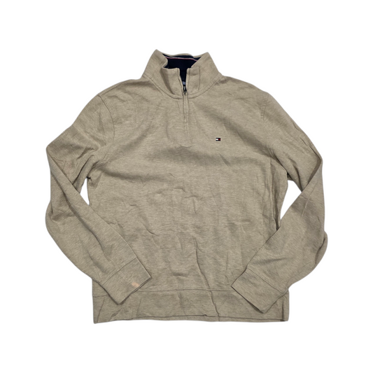 Sueter Tommy Hilfiger Mediana M Cafe Cierre Corto