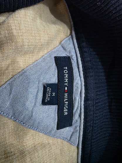 Sueter Tommy Hilfiger Mediana M Cafe Cierre Corto