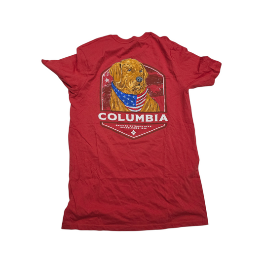 Playera Columbia Mediana M Rojo Perrito