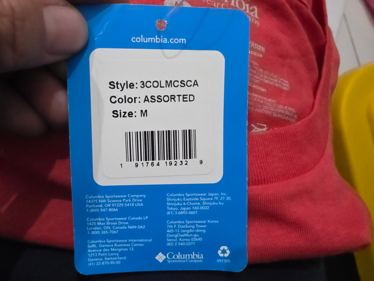 Playera Columbia Mediana M Rojo Perrito