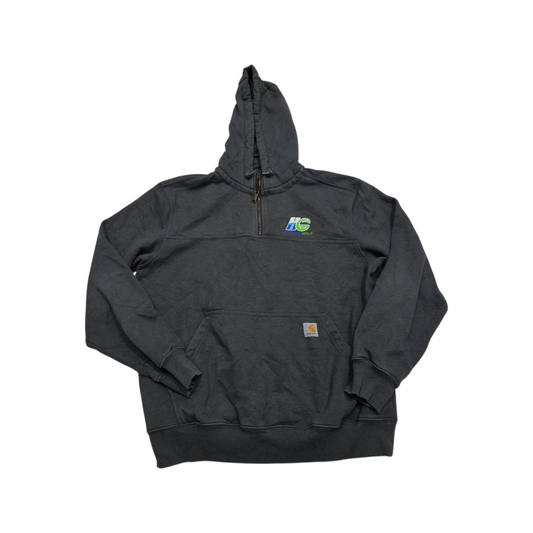 Sudadera Carhartt Grande L Loose Fit Gris Cierre Corto
