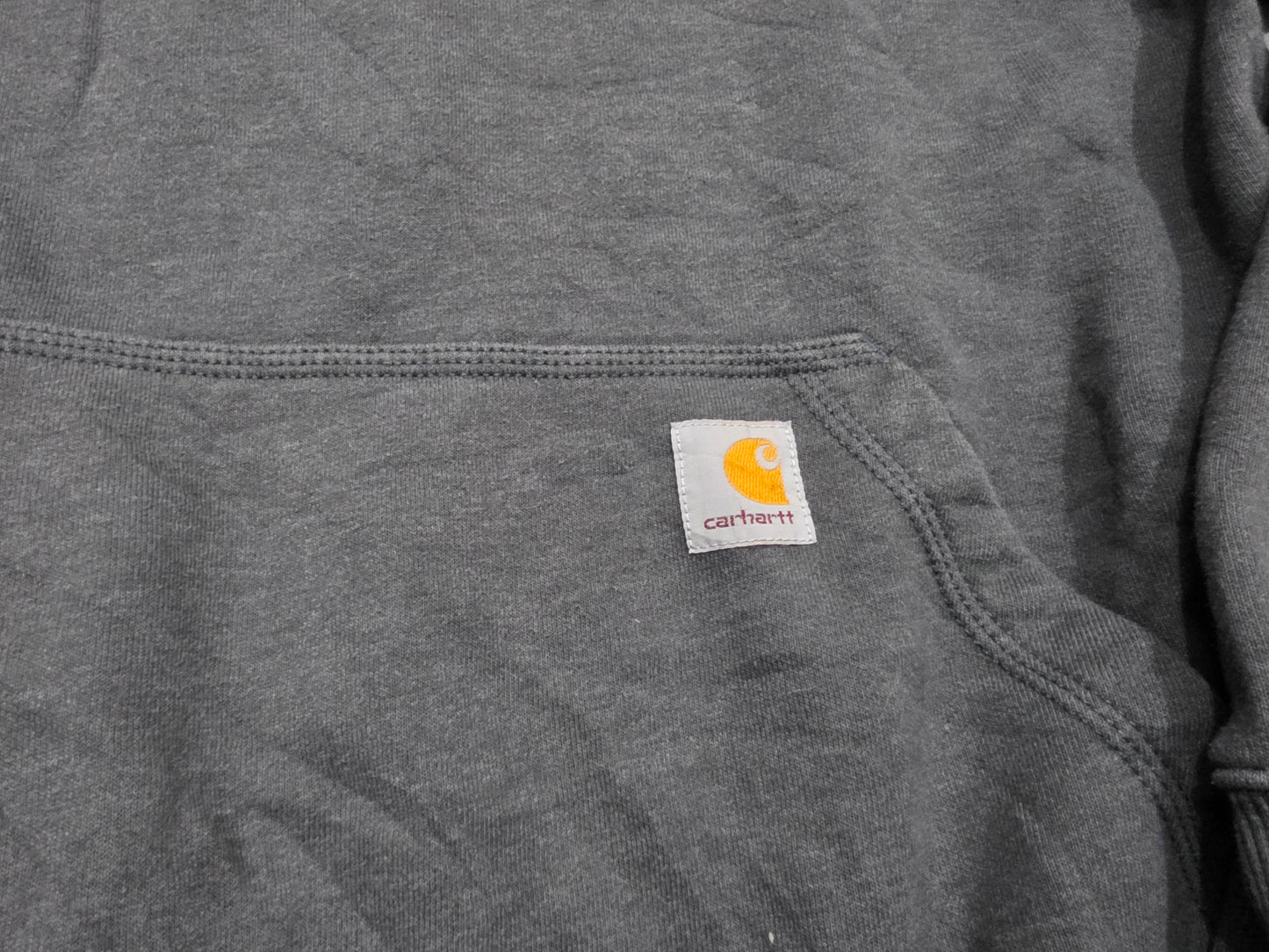 Sudadera Carhartt Grande L Loose Fit Gris Cierre Corto