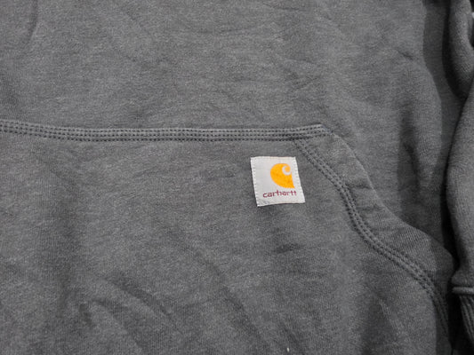 Sudadera Carhartt Grande L Loose Fit Gris Cierre Corto