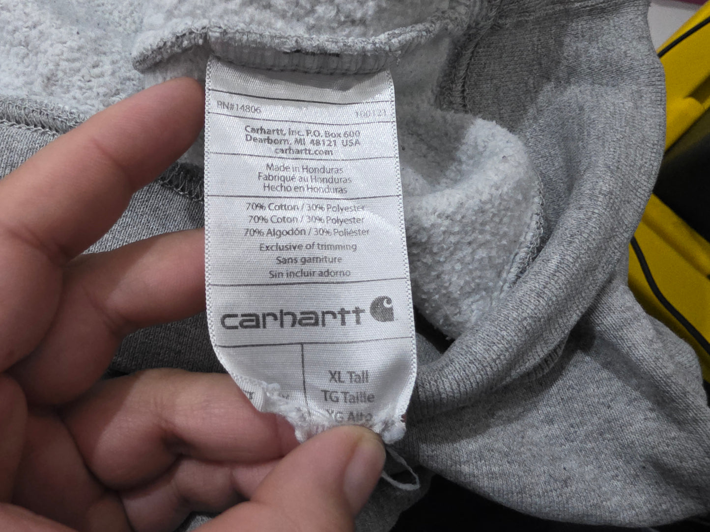 Sudadera Carhartt Xgrande Xl Tall Gris