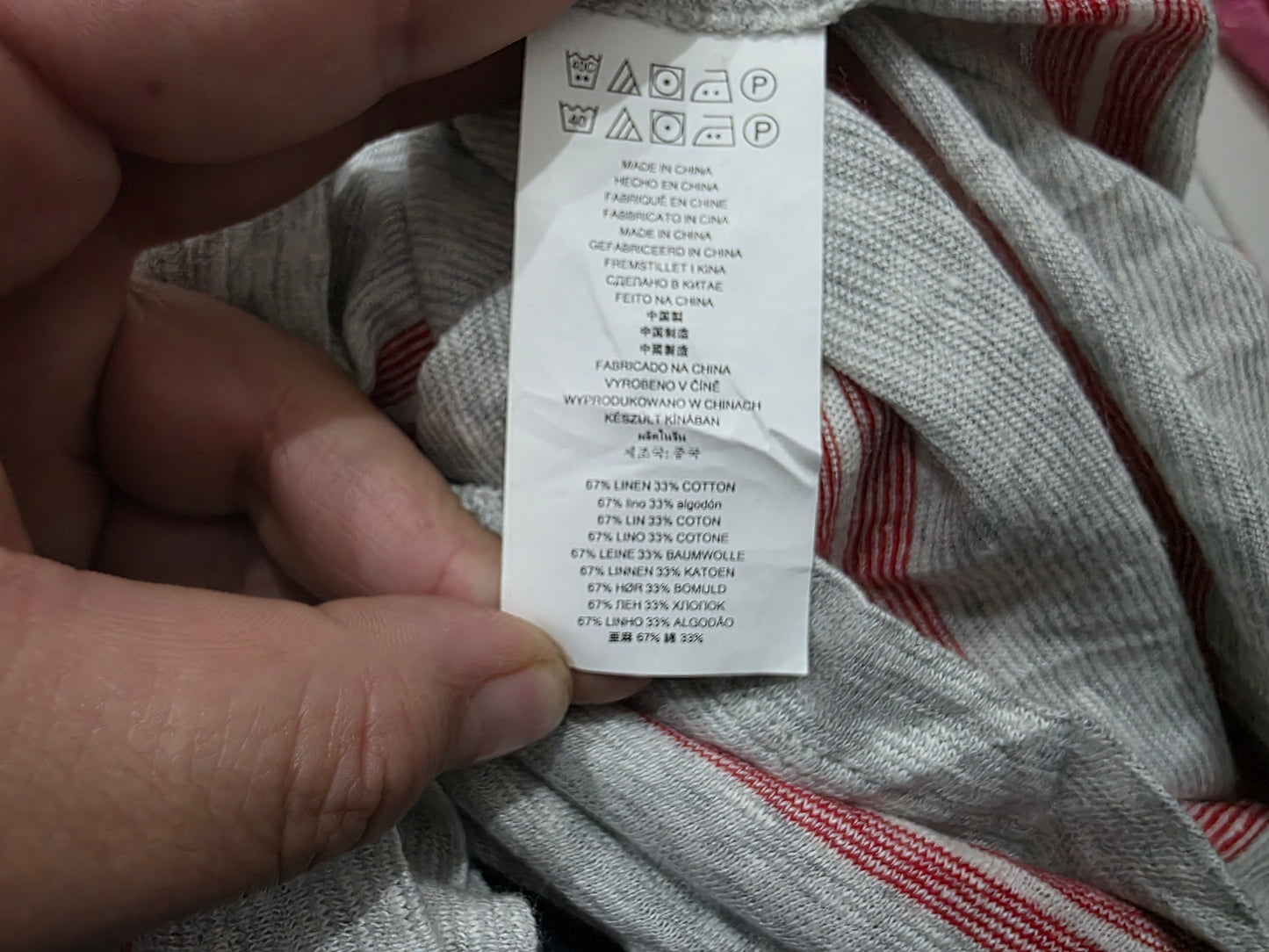 Playera Michael Kors Xgrande Xl Gris Lineas