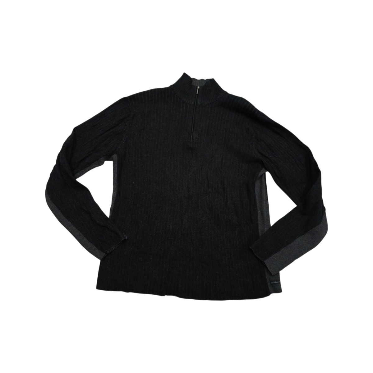 Sueter Calvin Klein Xgrande Xl Gris Oscuro Cierre Corto