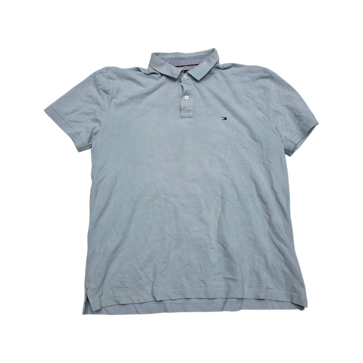Playera Polo Tommy Hilfiger Xgrande Xl Azul Claro