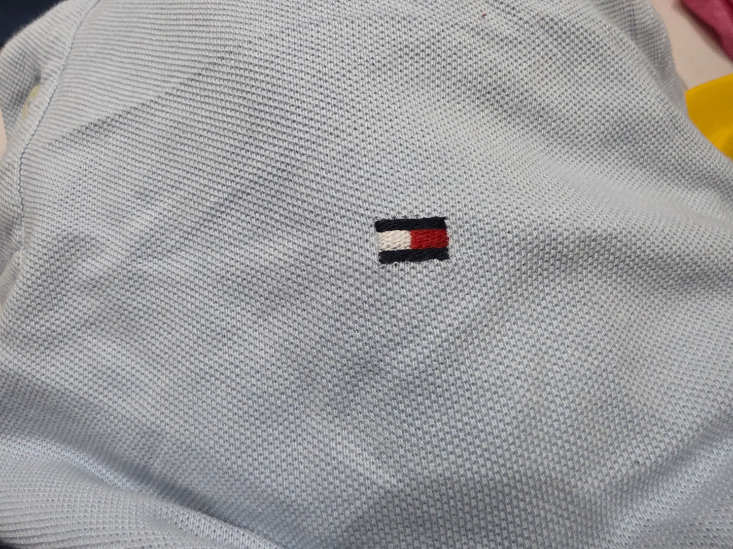 Playera Polo Tommy Hilfiger Xgrande Xl Azul Claro