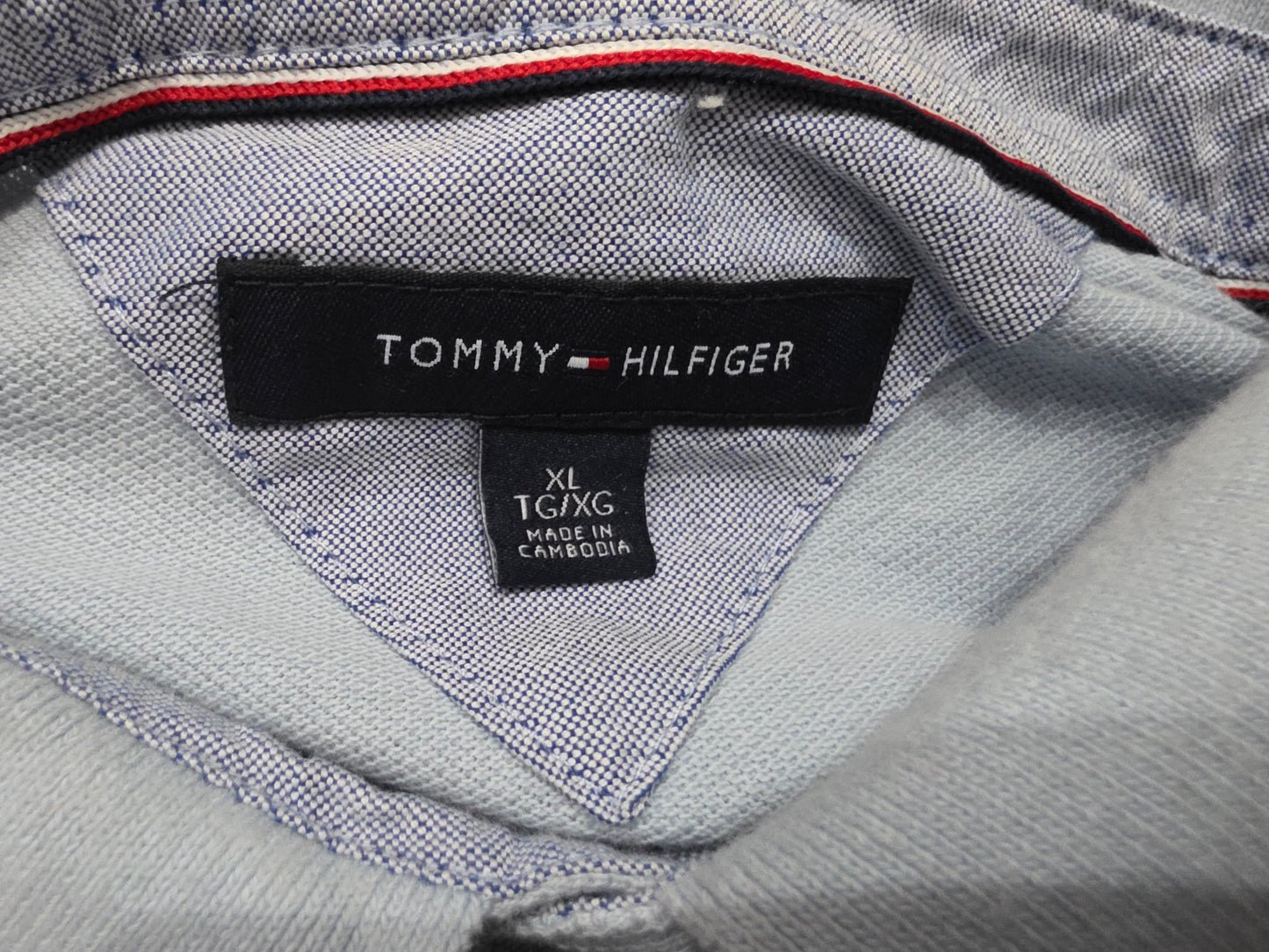 Playera Polo Tommy Hilfiger Xgrande Xl Azul Claro