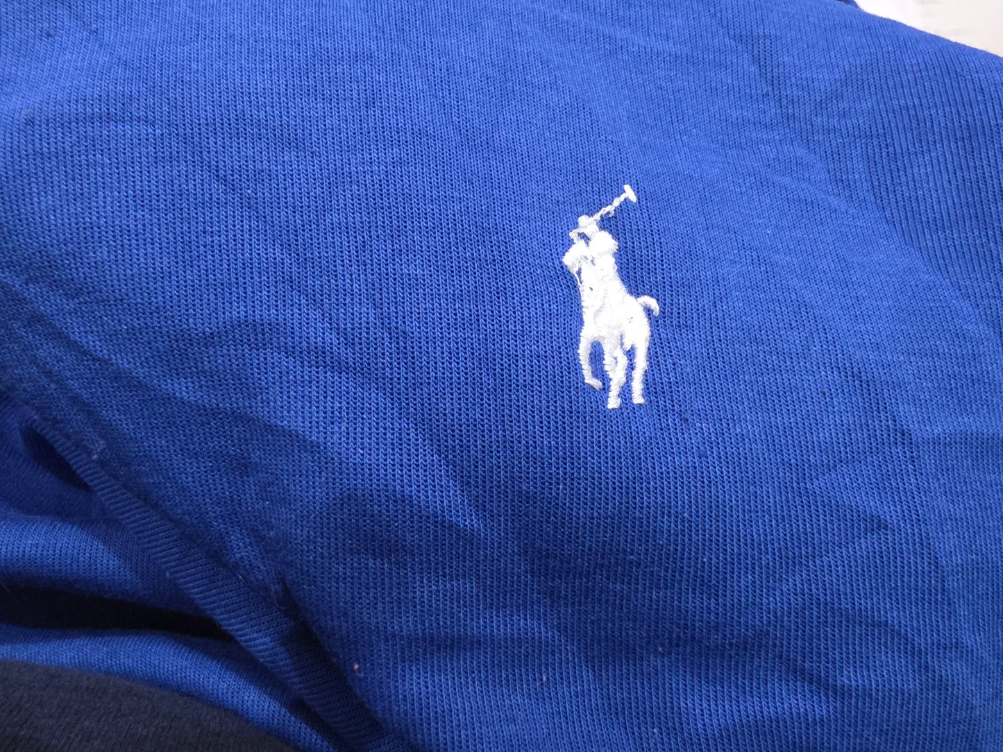 Sudadera Ralph Lauren 2xl Alto Azul Pony Blanco Cierre