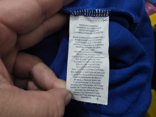 Sudadera Ralph Lauren 2xl Alto Azul Pony Blanco Cierre