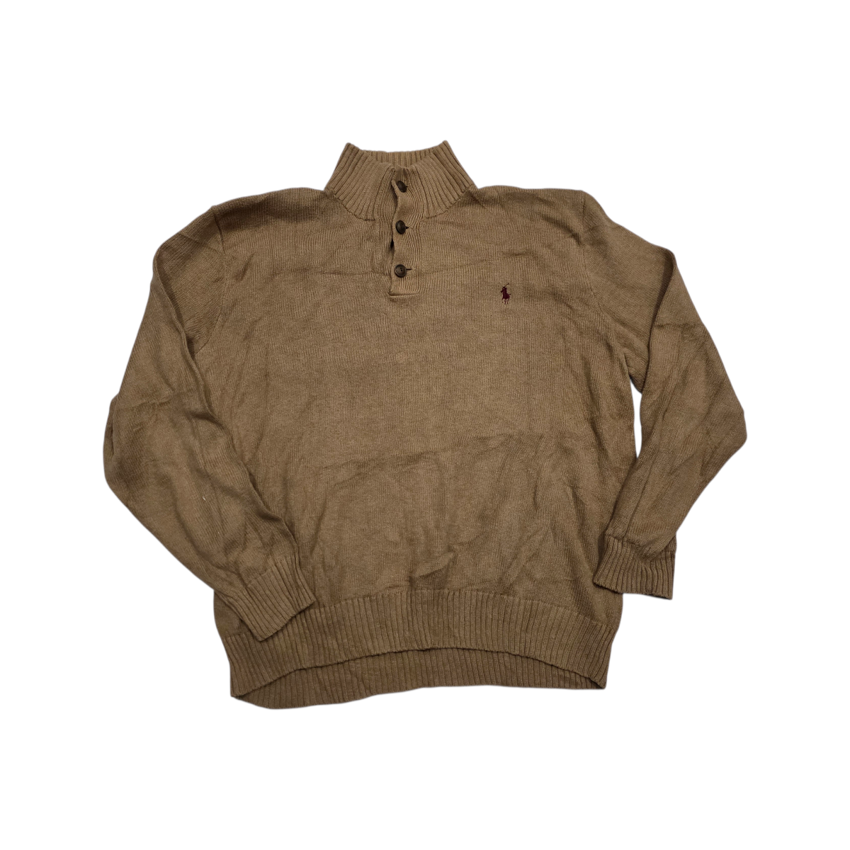 Sueter Ralph Lauren 2xl Cafe Pony Vino 3 Botones