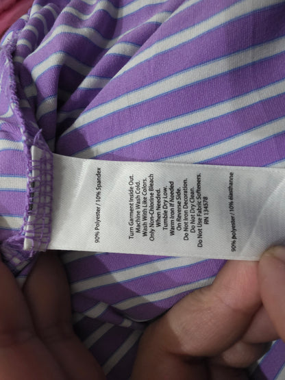 Player Polo Vineyard Vines 2xl Violeta Lineas Blancas