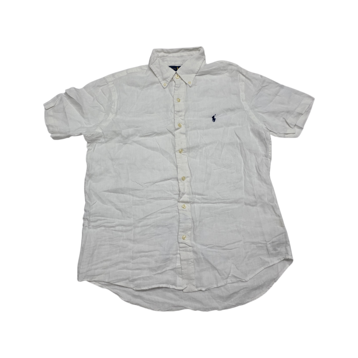 Camisa Manga Corta Ralph Lauren Mediana Classic Fit Blanca