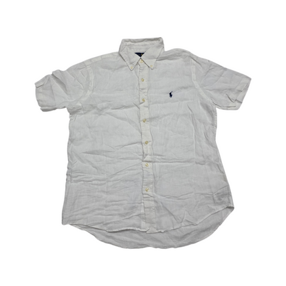 Camisa Manga Corta Ralph Lauren Mediana Classic Fit Blanca