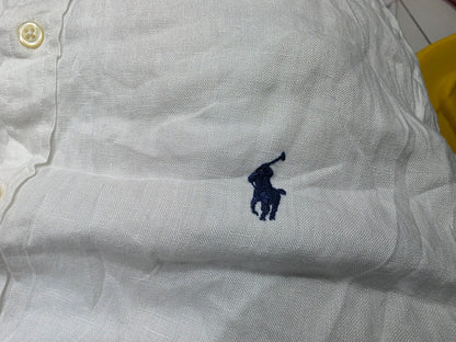 Camisa Manga Corta Ralph Lauren Mediana Classic Fit Blanca