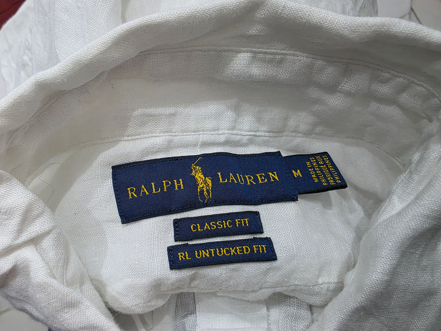 Camisa Manga Corta Ralph Lauren Mediana Classic Fit Blanca