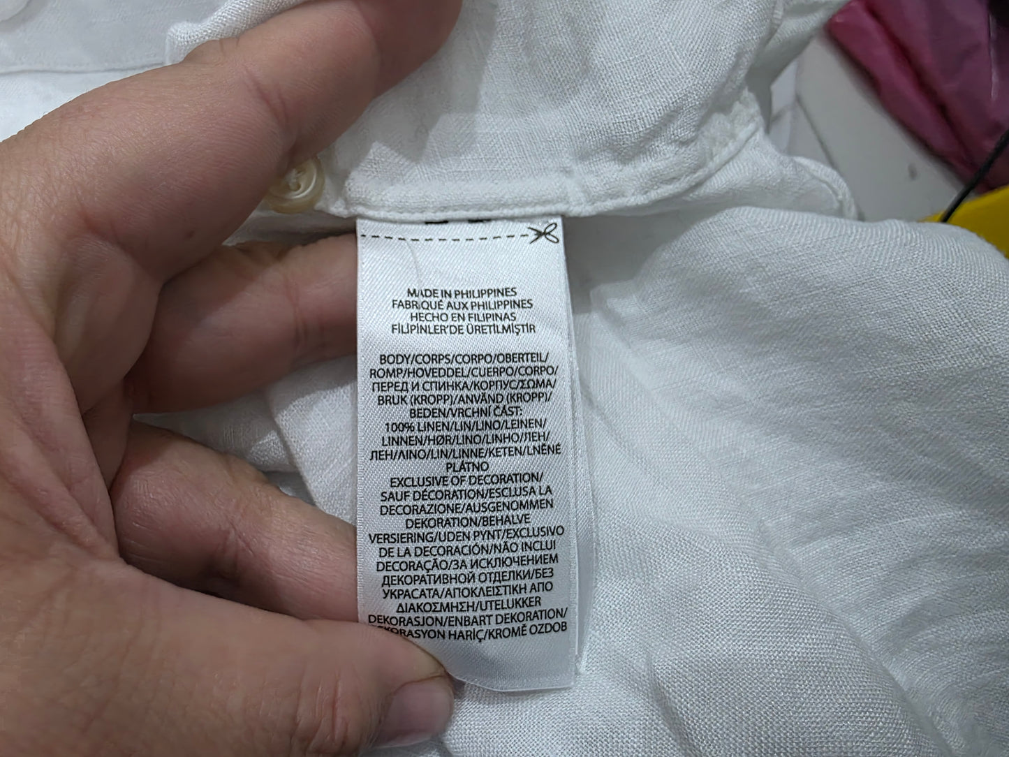 Camisa Manga Corta Ralph Lauren Mediana Classic Fit Blanca