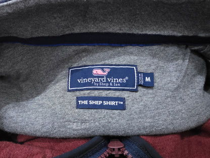 Sudadera Vineyard Vines Mediana Vino Shep Short Cierre Corto