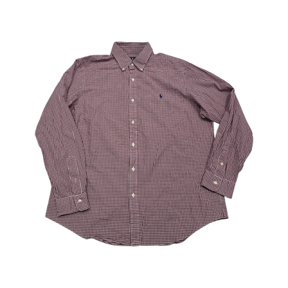 Camisa Ralph Lauren Xgrande 17 1/2 Classic Fit Cuadro Rojo