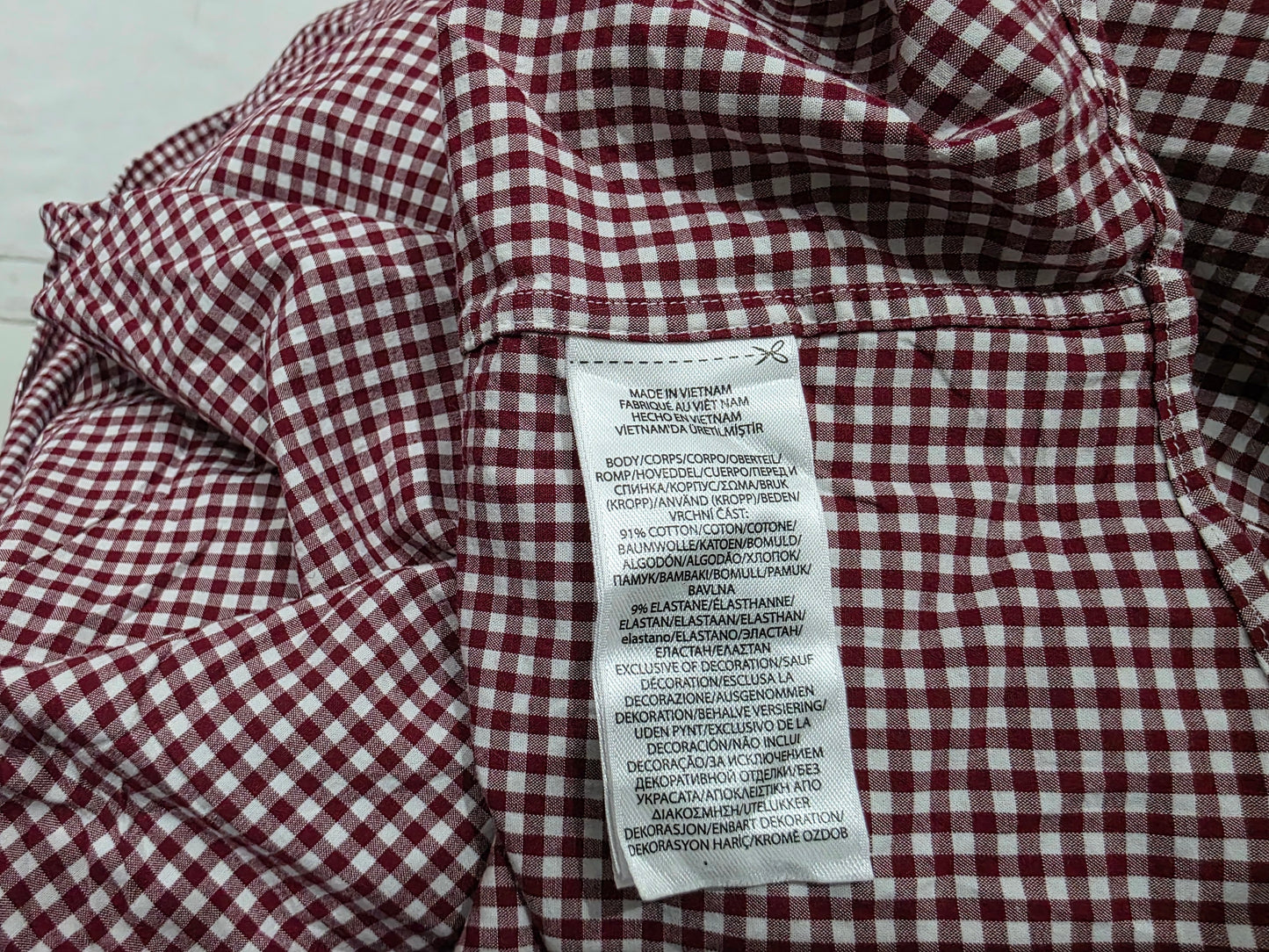 Camisa Ralph Lauren Xgrande 17 1/2 Classic Fit Cuadro Rojo