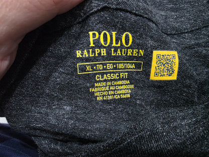Playera Ralph Lauren Xgrande Classic Fit Gris Oscuro