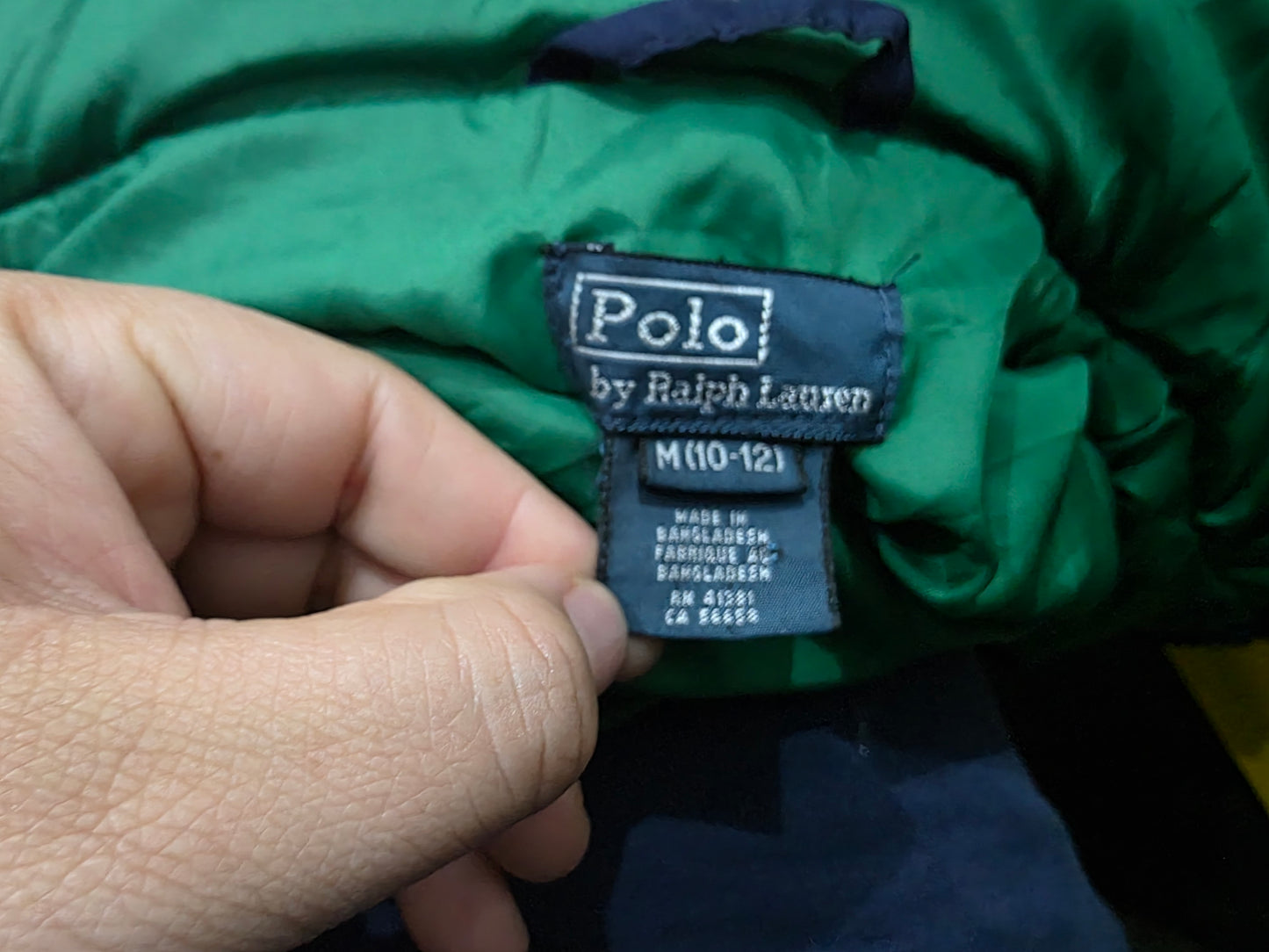 Chamarra Ralph Lauren Niño Mediana 10-12 Azul