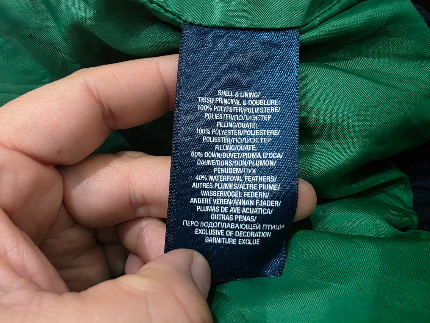 Chamarra Ralph Lauren Niño Mediana 10-12 Azul