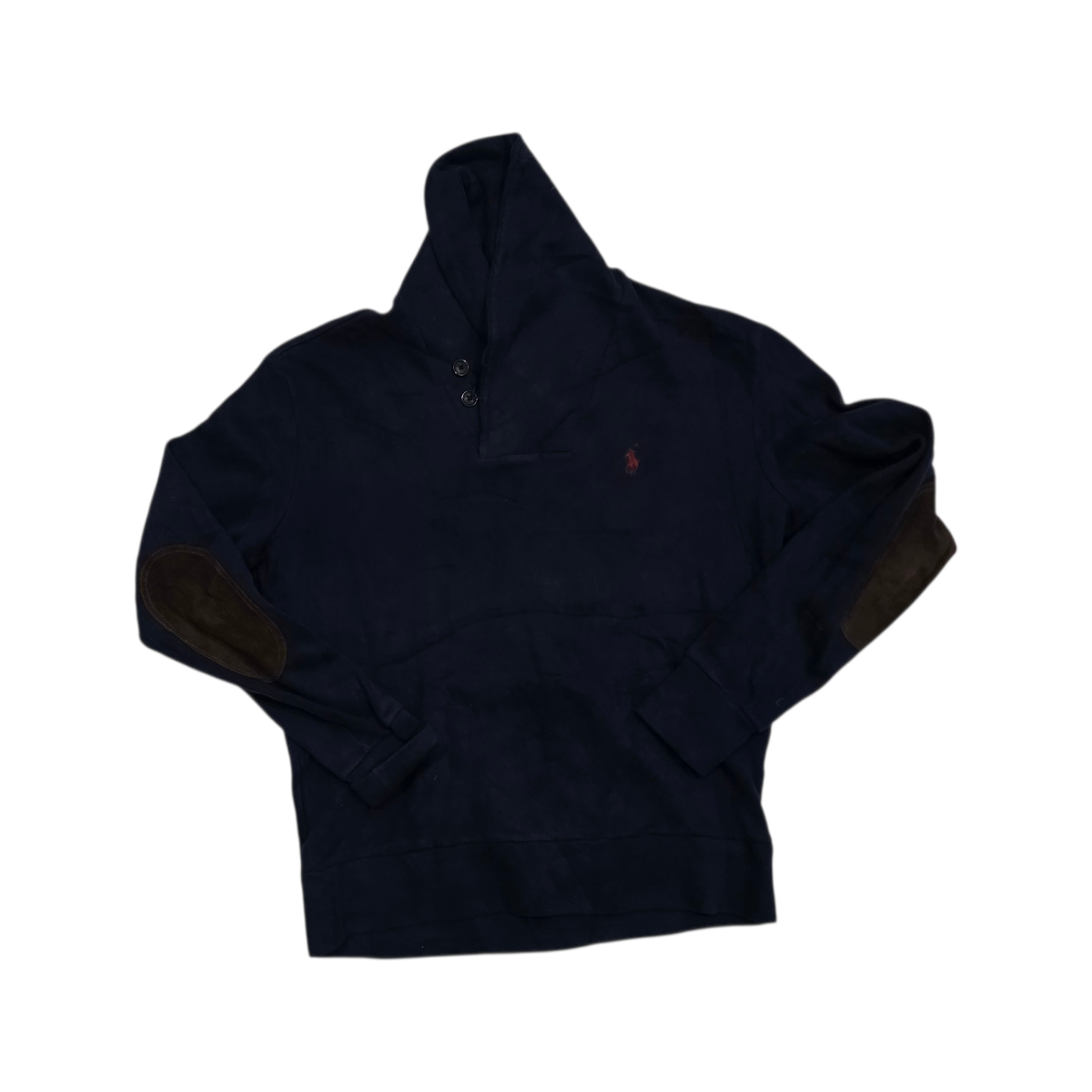 Sueter Ralph Lauren Chico S Azul Pony Rojo Cuello Alto