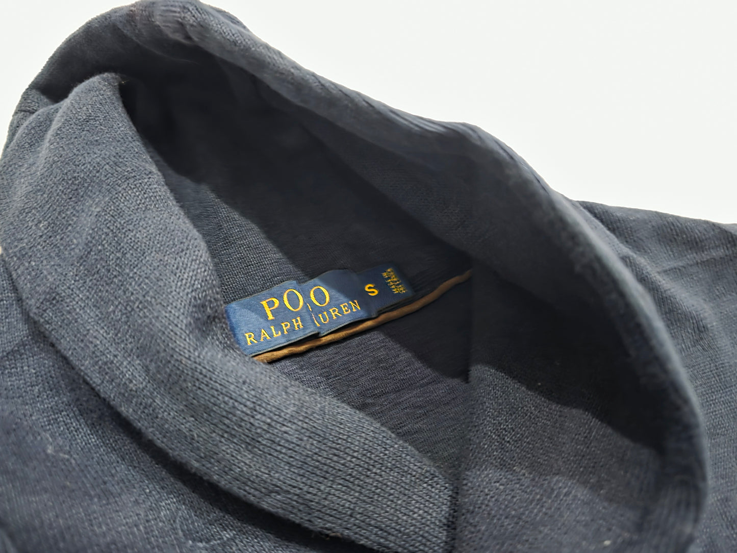 Sueter Ralph Lauren Chico S Azul Pony Rojo Cuello Alto