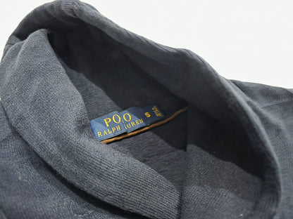 Sueter Ralph Lauren Chico S Azul Pony Rojo Cuello Alto