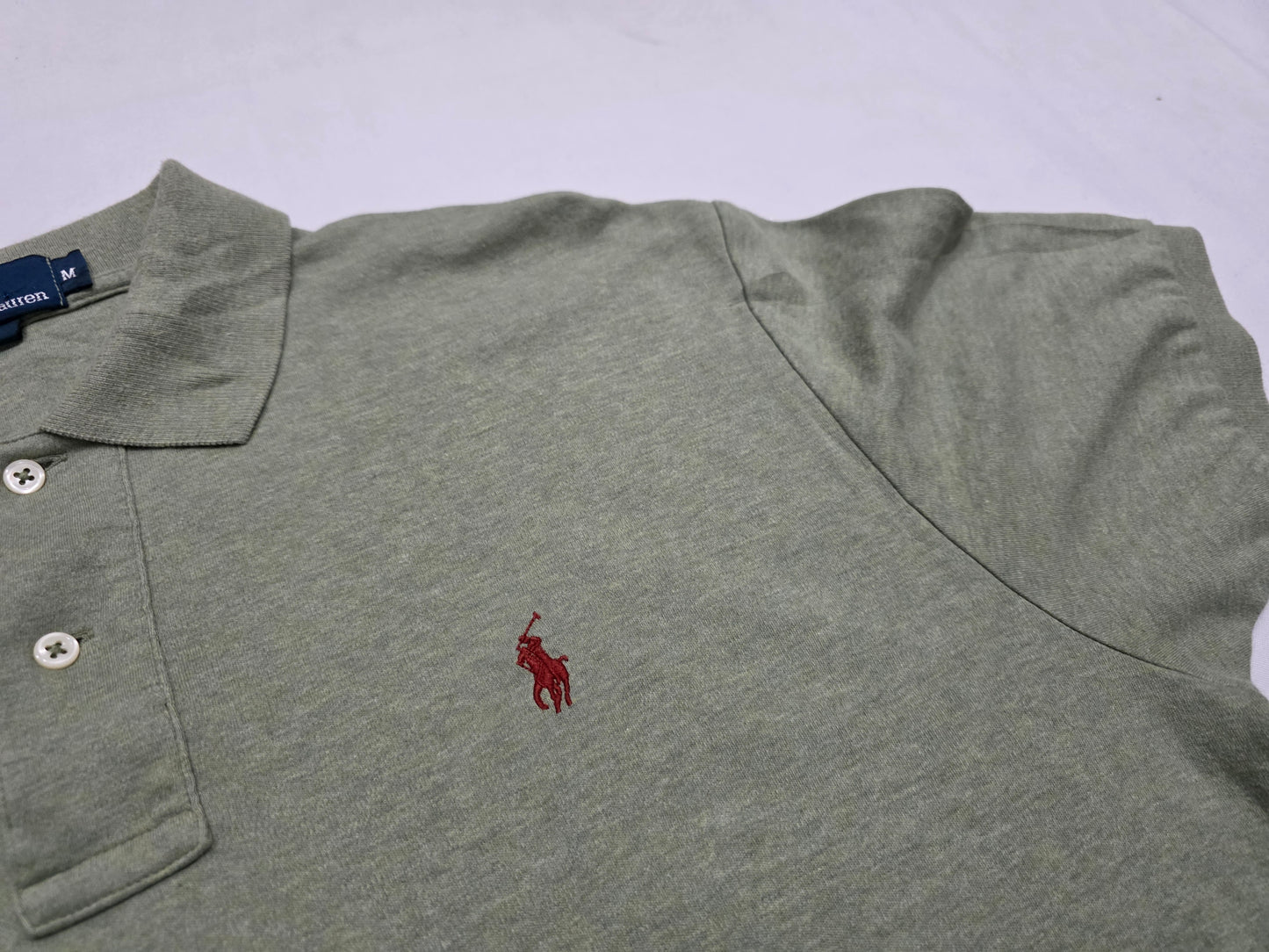 Playera Polo Ralph Lauren Mediana M Verde Pony Vino