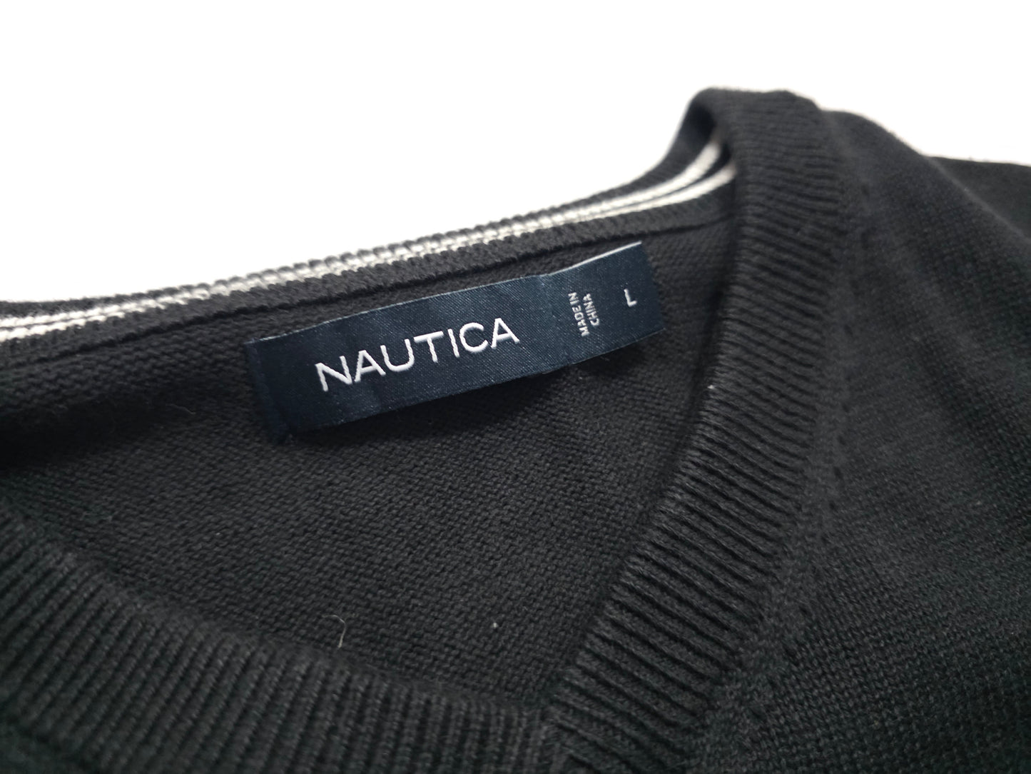 Sueter Nautica Grande L Negro