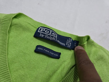 Sueter Ralph Lauren Grande L Verde Pony Rosa