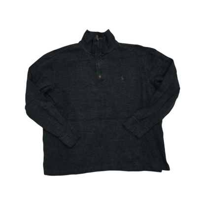 Sueter Ralph Lauren Grande L Gris Pony Verde