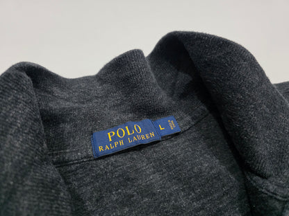 Sueter Ralph Lauren Grande L Gris Pony Verde