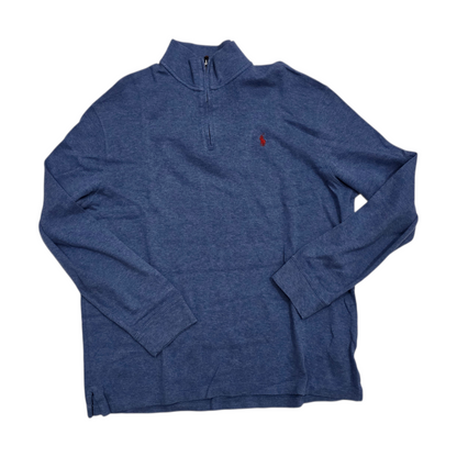 Sueter Ralph Lauren Xgrande Xl Azul Estate Rib Pony Rojo