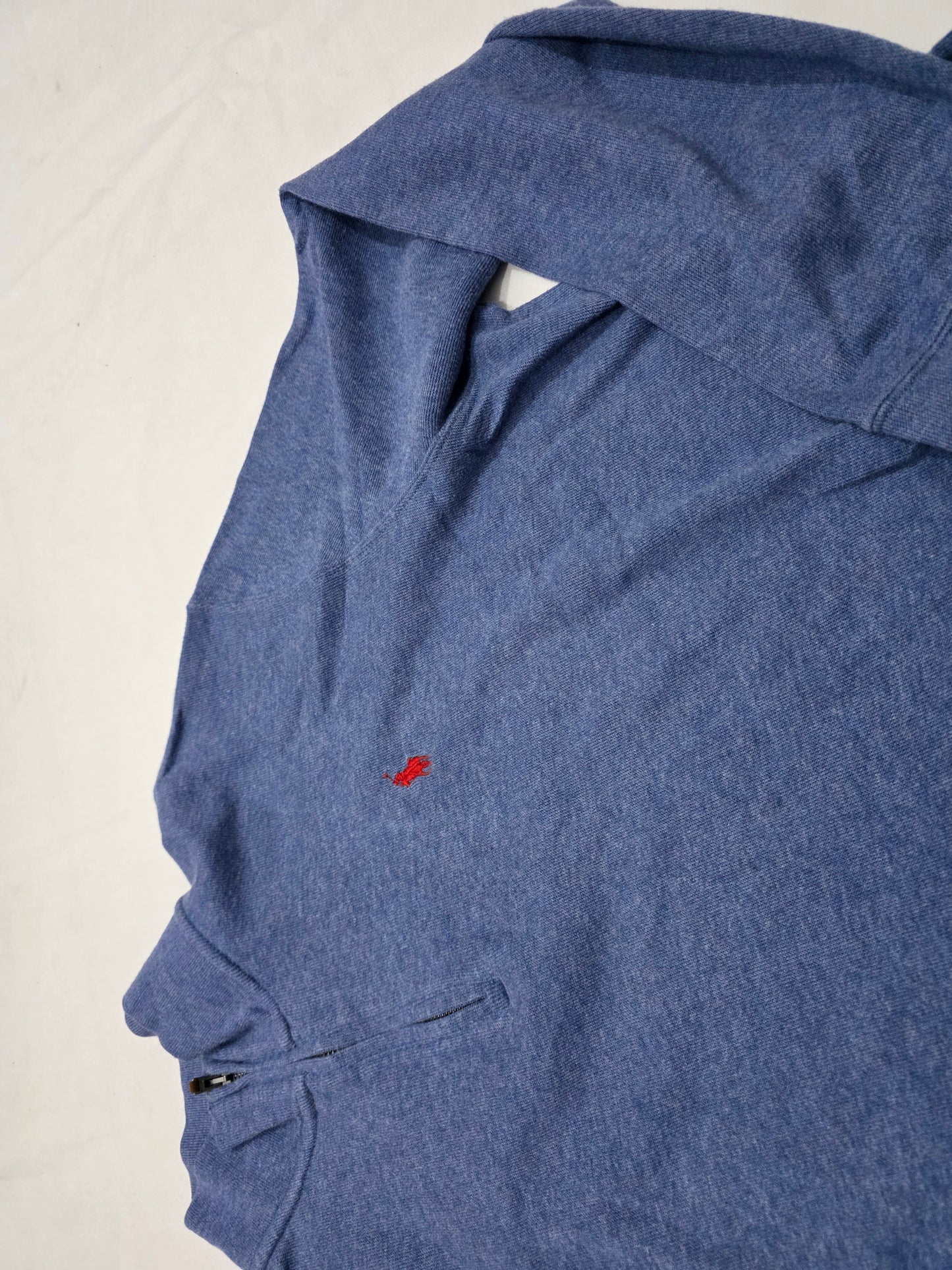 Sueter Ralph Lauren Xgrande Xl Azul Estate Rib Pony Rojo