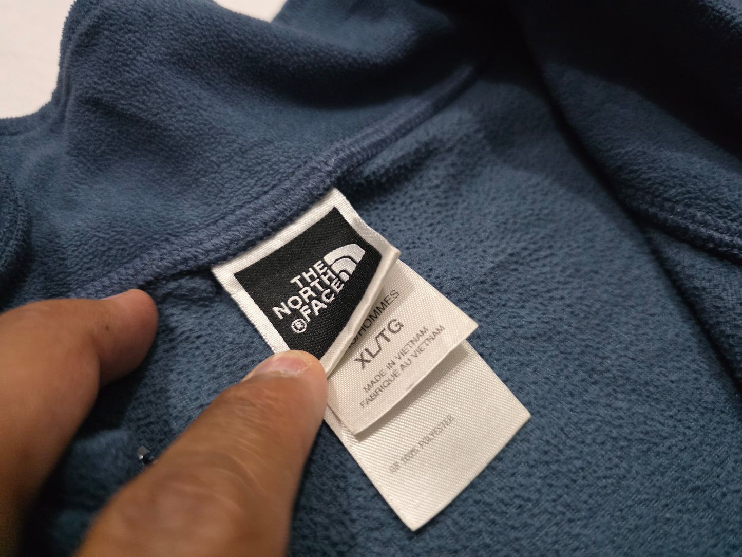 Sudadera The North Face Xgrande Xl Azul Deslavado