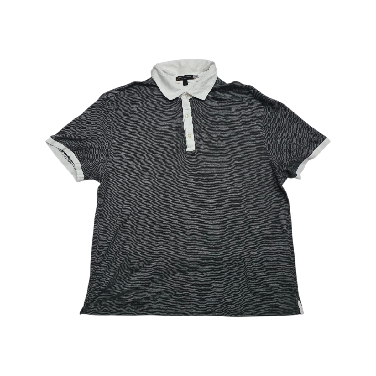 Playera Polo Banana Republic Xgrande Xl Negro Lineas