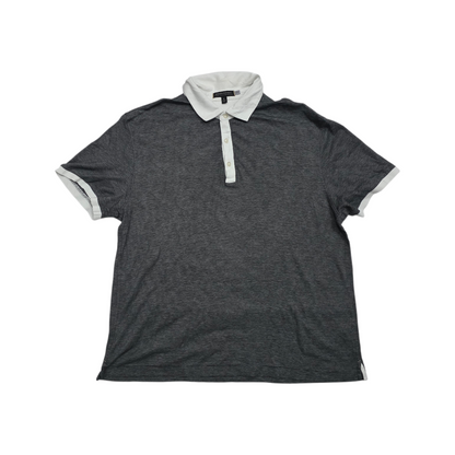 Playera Polo Banana Republic Xgrande Xl Negro Lineas