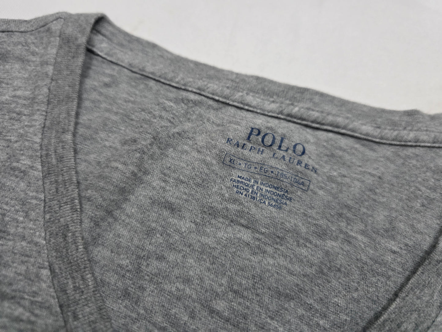 Playera Ralph Lauren Xgrande Xl Gris Pony Negro