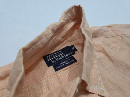 Camisa Ralph Lauren Xgrande 17 Yarmouth Naranja Lineas