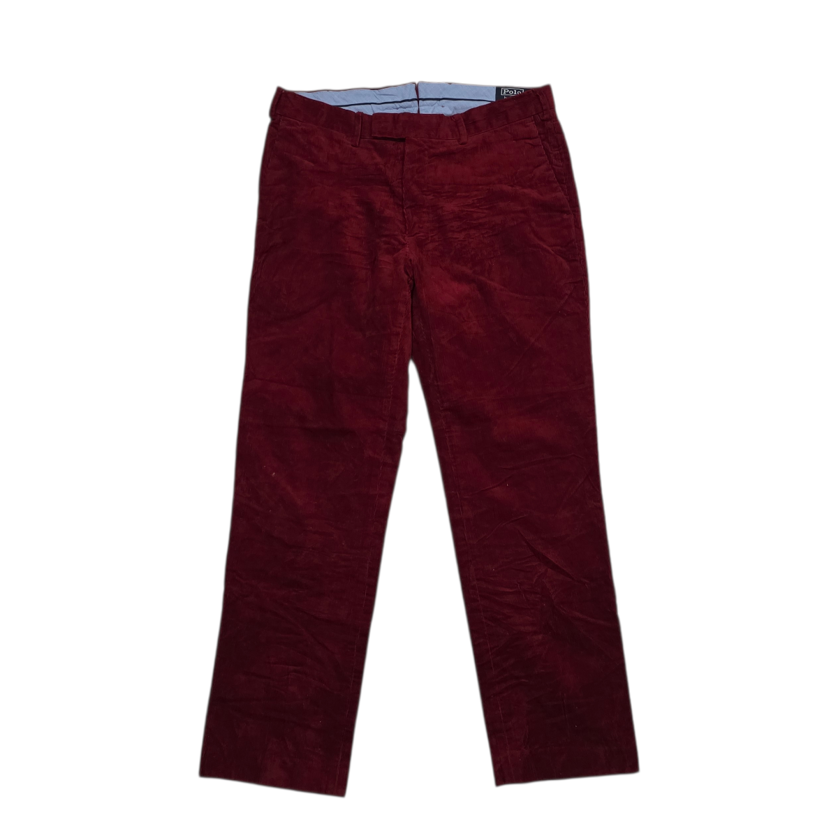 Pantalon Ralph Lauren 34x32 Classic Fit Pana Vino