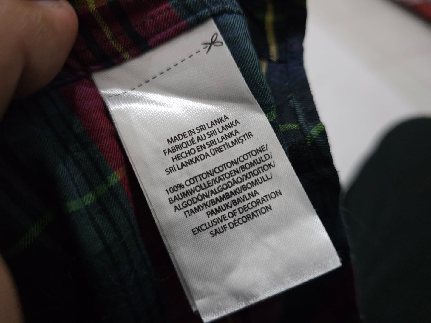 Camisa Ralph Lauren 2xl Cuadro Verde Y Rojo