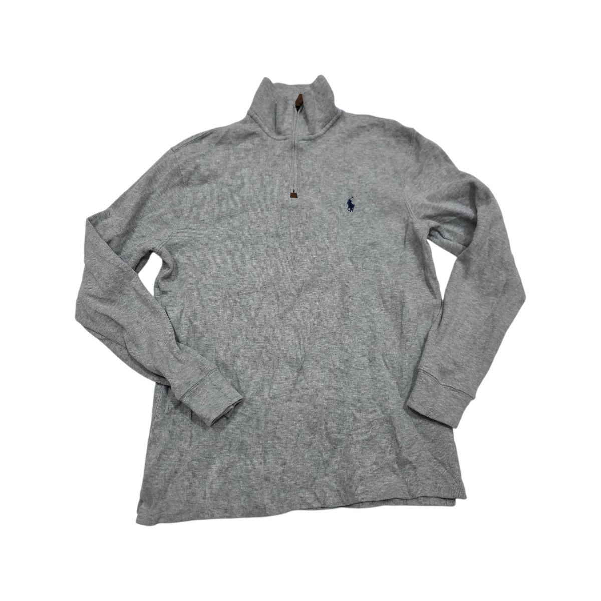 Sueter Ralph Lauren Mediana M Gris Pony Azul