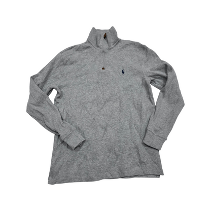 Sueter Ralph Lauren Mediana M Gris Pony Azul